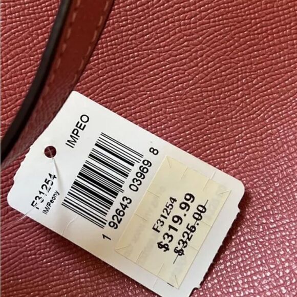 🔥NWT!| Coach Zip Top Tote Handbag Poeny Pink Msrp:$325.00 - Picture 12 of 12